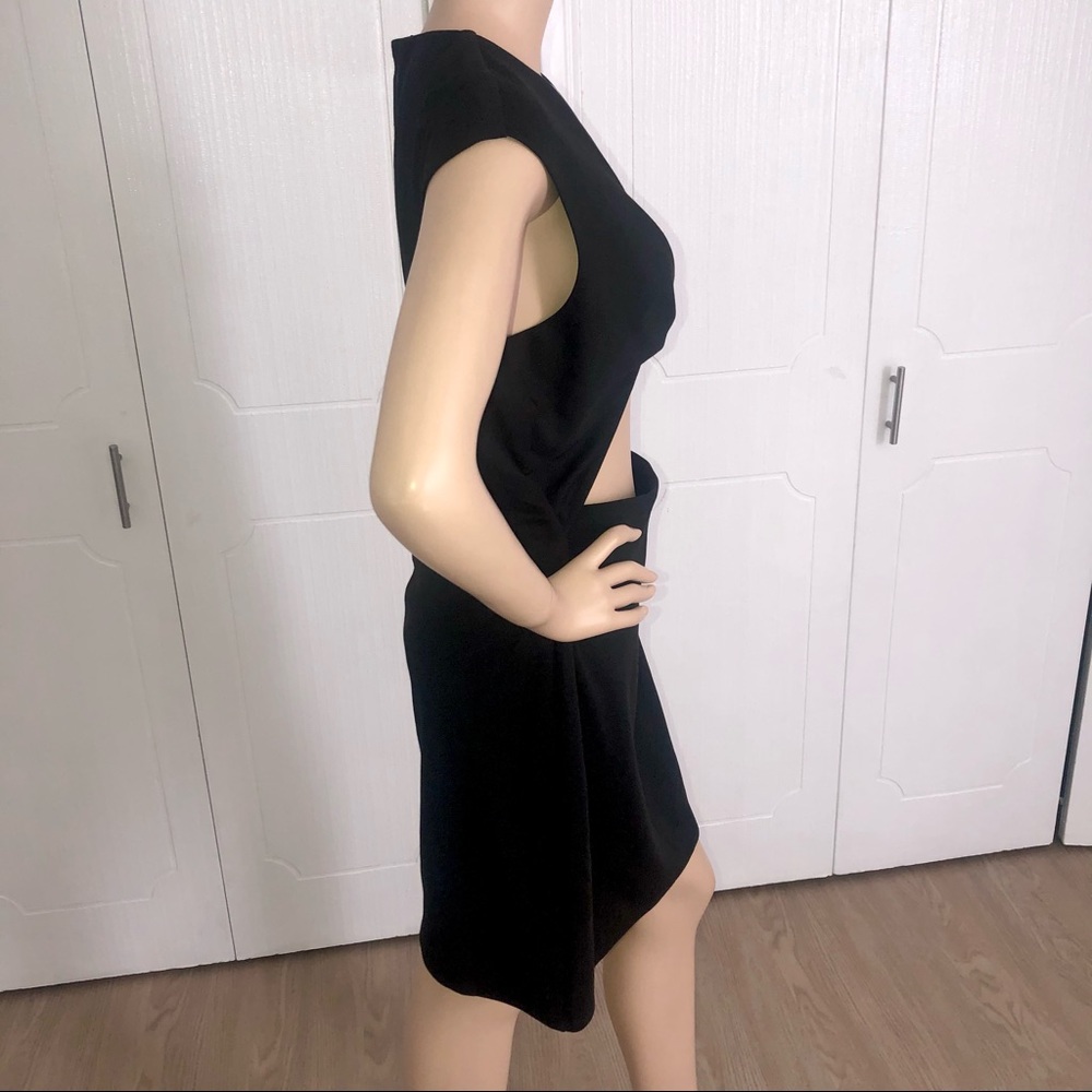 Marciano Black Cut-Out Short Sleeve Dress - Picture 4 of 11